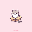 카카오톡 테마 - 그레이 박스냥이