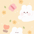 카카오톡 테마 - 봄봄 토끼 (카톡테마) 아이콘