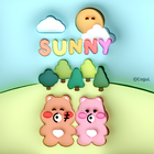 카카오톡 테마 - 3D 엄마곰_그린 biểu tượng