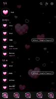 카카오톡 테마 - 블랙핑크 체크하트 imagem de tela 1