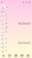 카카오톡 테마 - 비눗방울 바니_핑크 그라데이션_1 ảnh chụp màn hình 1