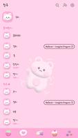 카카오톡 테마 - 꼬미 핑크 3D imagem de tela 1