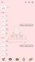 카카오톡 테마 - 먹보 바니_피치 ảnh chụp màn hình 1