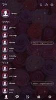 카카오톡 테마 - 반짝이는 분위기 장미 imagem de tela 1