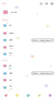 카카오톡 테마 - 곰젤리_레인보우 화이트 Screenshot 1