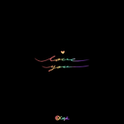 카카오톡  테마 - 다크파스텔레인보우_love you biểu tượng
