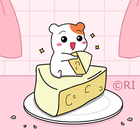 카카오톡 테마 - 에비츄_치즈없이 못살아츄 biểu tượng