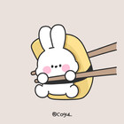 카카오톡 테마 - 계란초밥 바니_라인 Zeichen