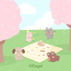 카카오톡 테마 - 보송보송친구들_봄나들이 (카톡테마) ícone
