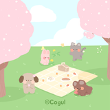 카카오톡 테마 - 보송보송친구들_봄나들이 (카톡테마) ícone
