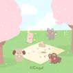 카카오톡 테마 - 보송보송친구들_봄나들이 (카톡테마)