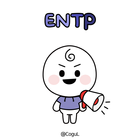 카카오톡 테마 - Mbti 엔팁 얼굴 말풍선_화이트 biểu tượng