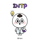 카카오톡 테마 - Mbti 인팁 얼굴 말풍선_화이트 biểu tượng