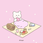 카카오톡 테마 - 밀크곰 봄소풍_핑크_1 biểu tượng