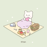 카카오톡 테마 - 밀크곰_봄소풍 Zeichen