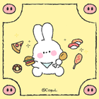 카카오톡 테마 - 살안찌는부적 바니_2 biểu tượng
