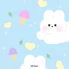 카카오톡 테마 - 여름 토끼 (카톡테마) icône