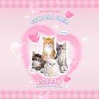 카카오톡 테마 - 핑크색 귀여운 고양이 biểu tượng
