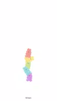 카카오톡 테마 - 무지개 토끼 젤리 (카톡테마) Affiche
