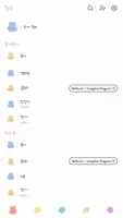 카카오톡 테마 - 무지개 토끼 젤리 (카톡테마) capture d'écran 1