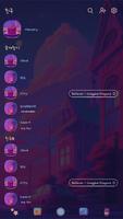 카카오톡 테마 - 90's 레트로 소녀 Screenshot 1