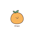 카카오톡 테마 - 심플 겨울맛_귤 화이트 (카톡테마) APK