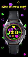 Black Colorful Heart_Watchface Plakat