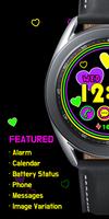 Black Colorful Heart_Watchface Screenshot 1