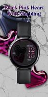 Black Pink Heart_Watchface Plakat