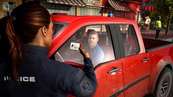 US Borde Police Simulator Game Affiche