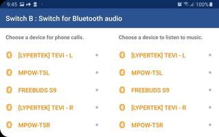 Switch for Bluetooth audio devices - Switch B capture d'écran 3