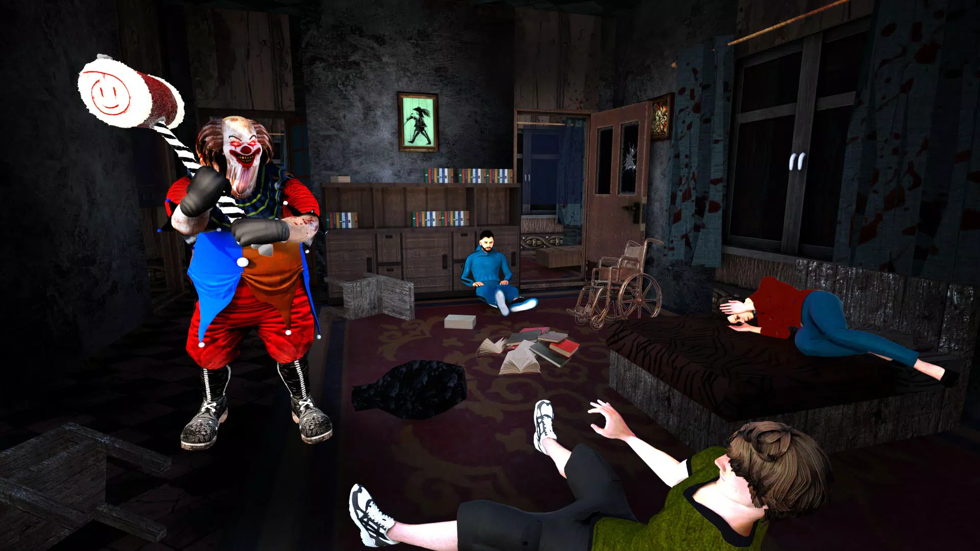 Play Granny Scary Clown game free online