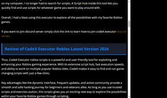 Codex Executor screenshot 1
