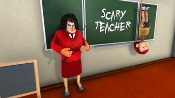 Scary Teacher Creepy Games: 3D Evil Teacher House poster