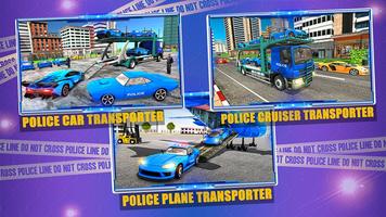 Camión transportador de automóviles de la policía captura de pantalla 3