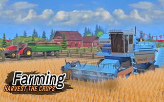 Farming Tractor Driving Games постер