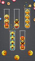 Emoji sort puzzle - Color Game screenshot 1