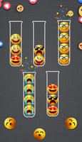 Emoji sort puzzle - Color Game Ekran Görüntüsü 1