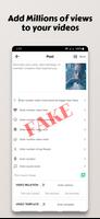 Fake TkTk - Followers, Views الملصق
