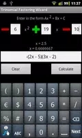 Trinomial Factoring Wizard screenshot 1