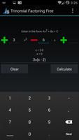 Trinomial Factoring Free ảnh chụp màn hình 3