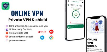 Online VPN الملصق