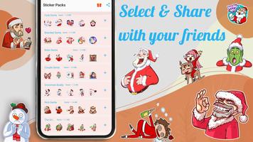 Funny Santa Claus Stickers WAS poster