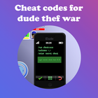 Cheat codes for dude theft war أيقونة