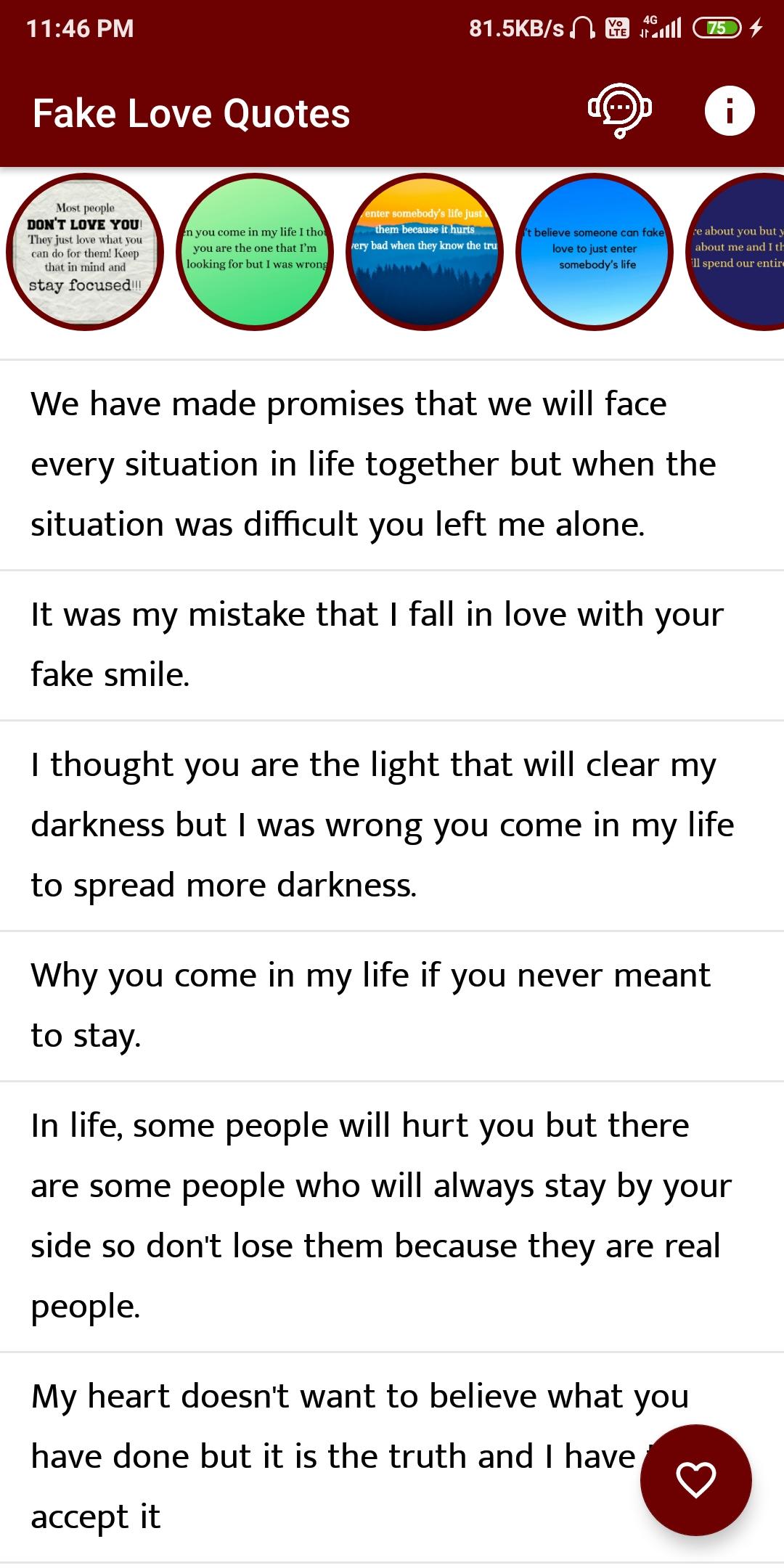 Fake Love Quotes For Android Apk Download