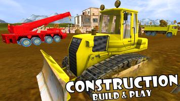Construction Build Play Kids Affiche