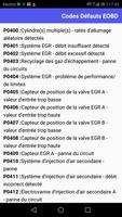 Codes Défauts OBD ll capture d'écran 3