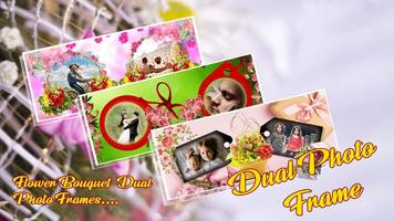 Dual Photo frame- Bouquets Affiche