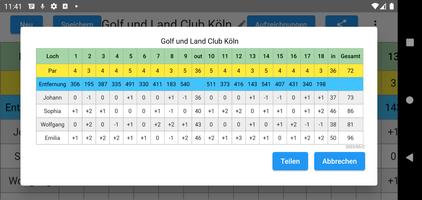Golf Scorekarte Screenshot 1