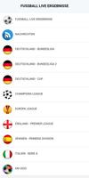 Fussball Live Ergebnisse Plakat